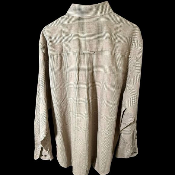 Pendleton Canterbury Cloth Shirt Plaid Button Down Merino Wool Blend Men's Large - Picture 6 of 16